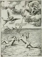 An illustration from Achillis Bocchii Bonon. Symbolicarum quaestionum, de vniuerso genere, quas serio ludebat, libri quinque (1574)