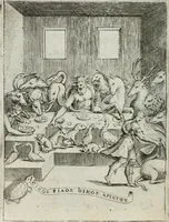 An illustration from Achillis Bocchii Bonon. Symbolicarum quaestionum, de vniuerso genere, quas serio ludebat, libri quinque (1574)