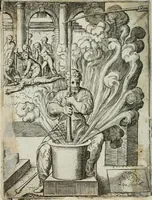 An illustration from Achillis Bocchii Bonon. Symbolicarum quaestionum, de vniuerso genere, quas serio ludebat, libri quinque (1574)