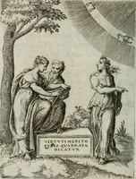 An illustration from Achillis Bocchii Bonon. Symbolicarum quaestionum, de vniuerso genere, quas serio ludebat, libri quinque (1574)