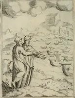 An illustration from Achillis Bocchii Bonon. Symbolicarum quaestionum, de vniuerso genere, quas serio ludebat, libri quinque (1574)