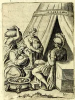 An illustration from Achillis Bocchii Bonon. Symbolicarvm qvaestionvm, de vniverso genere, quas serio ludebat, libri qvinqve (1574)