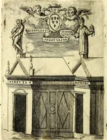 An illustration from Achillis Bocchii Bonon. Symbolicarvm qvaestionvm, de vniverso genere, quas serio ludebat, libri qvinqve (1574)