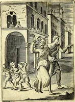 An illustration from Achillis Bocchii Bonon. Symbolicarvm qvaestionvm, de vniverso genere, quas serio ludebat, libri qvinqve (1574)