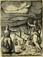 An illustration from Achillis Bocchii Bonon. Symbolicarvm qvaestionvm, de vniverso genere, quas serio ludebat, libri qvinqve (1574)