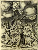 An illustration from Achillis Bocchii Bonon. Symbolicarvm qvaestionvm, de vniverso genere, quas serio ludebat, libri qvinqve (1574)