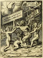 An illustration from Achillis Bocchii Bonon. Symbolicarvm qvaestionvm, de vniverso genere, quas serio ludebat, libri qvinqve (1574)