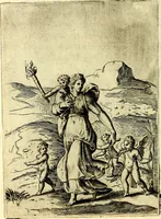 An illustration from Achillis Bocchii Bonon. Symbolicarvm qvaestionvm, de vniverso genere, quas serio ludebat, libri qvinqve (1574)