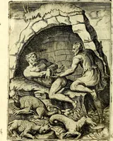 An illustration from Achillis Bocchii Bonon. Symbolicarvm qvaestionvm, de vniverso genere, quas serio ludebat, libri qvinqve (1574)