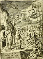 An illustration from Achillis Bocchii Bonon. Symbolicarvm qvaestionvm, de vniverso genere, quas serio ludebat, libri qvinqve (1574)