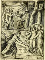 An illustration from Achillis Bocchii Bonon. Symbolicarvm qvaestionvm, de vniverso genere, quas serio ludebat, libri qvinqve (1574)