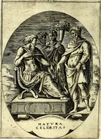 An illustration from Achillis Bocchii Bonon. Symbolicarvm qvaestionvm, de vniverso genere, quas serio ludebat, libri qvinqve (1574)