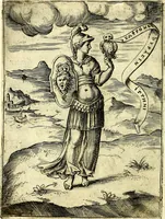 An illustration from Achillis Bocchii Bonon. Symbolicarvm qvaestionvm, de vniverso genere, quas serio ludebat, libri qvinqve (1574)