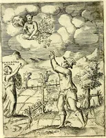An illustration from Achillis Bocchii Bonon. Symbolicarvm qvaestionvm, de vniverso genere, quas serio ludebat, libri qvinqve (1574)