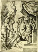 An illustration from Achillis Bocchii Bonon. Symbolicarvm qvaestionvm, de vniverso genere, quas serio ludebat, libri qvinqve (1574)