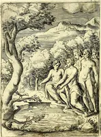 An illustration from Achillis Bocchii Bonon. Symbolicarvm qvaestionvm, de vniverso genere, quas serio ludebat, libri qvinqve (1574)