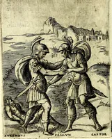 An illustration from Achillis Bocchii Bonon. Symbolicarvm qvaestionvm, de vniverso genere, quas serio ludebat, libri qvinqve (1574)