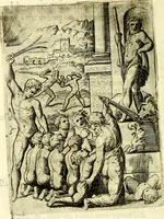 An illustration from Achillis Bocchii Bonon. Symbolicarvm qvaestionvm, de vniverso genere, quas serio ludebat, libri qvinqve (1574)