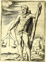 An illustration from Achillis Bocchii Bonon. Symbolicarvm qvaestionvm, de vniverso genere, quas serio ludebat, libri qvinqve (1574)