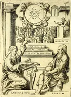 An illustration from Achillis Bocchii Bonon. Symbolicarvm qvaestionvm, de vniverso genere, quas serio ludebat, libri qvinqve (1574)