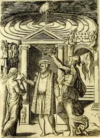 An illustration from Achillis Bocchii Bonon. Symbolicarvm qvaestionvm, de vniverso genere, quas serio ludebat, libri qvinqve (1574)
