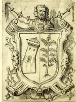 An illustration from Achillis Bocchii Bonon. Symbolicarvm qvaestionvm, de vniverso genere, quas serio ludebat, libri qvinqve (1574)