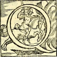 An illustration from Achillis Bocchii Bonon. Symbolicarvm qvaestionvm, de vniverso genere, quas serio ludebat, libri qvinqve (1574)