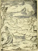 An illustration from Achillis Bocchii Bonon. Symbolicarvm qvaestionvm, de vniverso genere, quas serio ludebat, libri qvinqve (1574)