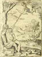 An illustration from Achillis Bocchii Bonon. Symbolicarvm qvaestionvm, de vniverso genere, quas serio ludebat, libri qvinqve (1574)