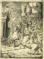 An illustration from Achillis Bocchii Bonon. Symbolicarvm qvaestionvm, de vniverso genere, quas serio ludebat, libri qvinqve (1574)