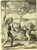 An illustration from Achillis Bocchii Bonon. Symbolicarvm qvaestionvm, de vniverso genere, quas serio ludebat, libri qvinqve (1574)