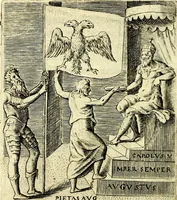 An illustration from Achillis Bocchii Bonon. Symbolicarvm qvaestionvm, de vniverso genere, quas serio ludebat, libri qvinqve (1574)