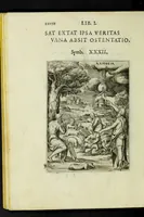 An illustration from Achillis Bocchii Bonon. Symbolicarvm qvaestionvm, de vniverso genere, quas serio ludebat, libri qvinqve (1574)