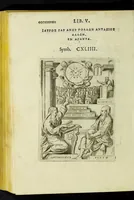 An illustration from Achillis Bocchii Bonon. Symbolicarvm qvaestionvm, de vniverso genere, quas serio ludebat, libri qvinqve (1574)