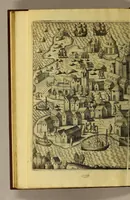 An illustration from Achter Theil der Orientalischen Indien, : begreiffend erstlich ein historische Beschreibung der Schiffart, so der Admiral Jacob von Neck auss Hollandt in die Orientalische Indien von Ann. 1600. biss An. 1603. gethan. Darnach ein historia, so von Johan Herman von Bree, Obersten Handelsmann auff dem Schiff der Hollandische Zaun genannt, in gleichmessiger Reyse von An. 1602. biss in An. 1604. auff gezeichnet worden. (1606)