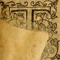 An illustration from [A collection of entrees : of declarations, barres, replications, reioinders, issues, verdits, judgements, executions, proces, continuances, essoines and diuers other matters : newly amended and much enlarged with many good presidents of latter time ... : and first an epistle, with certaine instructions necessary to be read for the redy finding of the matters in this booke] (1596)