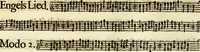 Picture 34 of 87 from [A composite music volume : containing Der Fluyten Lust-Hof, vol Psalmen, Paduanen, Allemanden, Couranten, Balletten, Airs, &c. konstigh en lieflik gefigureert, met veel veranderingen and 'T uitnemed kabinet, vol Pavanen, Almanden, Sarbanden, Couranten, Balletten, Intraden, Airs, &c. en de nieuwste voizen, om met 2 en 3 fioolen, of ander speel-tuigh te gebruiken] (1649), leaf 107