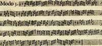 Picture 35 of 87 from [A composite music volume : containing Der Fluyten Lust-Hof, vol Psalmen, Paduanen, Allemanden, Couranten, Balletten, Airs, &c. konstigh en lieflik gefigureert, met veel veranderingen and 'T uitnemed kabinet, vol Pavanen, Almanden, Sarbanden, Couranten, Balletten, Intraden, Airs, &c. en de nieuwste voizen, om met 2 en 3 fioolen, of ander speel-tuigh te gebruiken] (1649), leaf 108