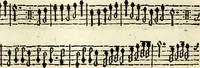 An illustration from [A composite music volume : containing Der Fluyten Lust-Hof, vol Psalmen, Paduanen, Allemanden, Couranten, Balletten, Airs, &c. konstigh en lieflik gefigureert, met veel veranderingen and 'T uitnemed kabinet, vol Pavanen, Almanden, Sarbanden, Couranten, Balletten, Intraden, Airs, &c. en de nieuwste voizen, om met 2 en 3 fioolen, of ander speel-tuigh te gebruiken] (1649)
