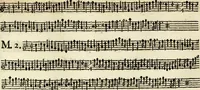 An illustration from [A composite music volume : containing Der Fluyten Lust-Hof, vol Psalmen, Paduanen, Allemanden, Couranten, Balletten, Airs, &c. konstigh en lieflik gefigureert, met veel veranderingen and 'T uitnemed kabinet, vol Pavanen, Almanden, Sarbanden, Couranten, Balletten, Intraden, Airs, &c. en de nieuwste voizen, om met 2 en 3 fioolen, of ander speel-tuigh te gebruiken] (1649)
