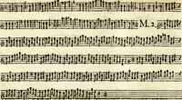 An illustration from [A composite music volume : containing Der Fluyten Lust-Hof, vol Psalmen, Paduanen, Allemanden, Couranten, Balletten, Airs, &c. konstigh en lieflik gefigureert, met veel veranderingen and 'T uitnemed kabinet, vol Pavanen, Almanden, Sarbanden, Couranten, Balletten, Intraden, Airs, &c. en de nieuwste voizen, om met 2 en 3 fioolen, of ander speel-tuigh te gebruiken] (1649)