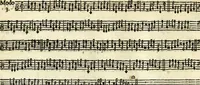 An illustration from [A composite music volume : containing Der Fluyten Lust-Hof, vol Psalmen, Paduanen, Allemanden, Couranten, Balletten, Airs, &c. konstigh en lieflik gefigureert, met veel veranderingen and 'T uitnemed kabinet, vol Pavanen, Almanden, Sarbanden, Couranten, Balletten, Intraden, Airs, &c. en de nieuwste voizen, om met 2 en 3 fioolen, of ander speel-tuigh te gebruiken] (1649)