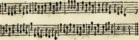 An illustration from [A composite music volume : containing Der Fluyten Lust-Hof, vol Psalmen, Paduanen, Allemanden, Couranten, Balletten, Airs, &c. konstigh en lieflik gefigureert, met veel veranderingen and 'T uitnemed kabinet, vol Pavanen, Almanden, Sarbanden, Couranten, Balletten, Intraden, Airs, &c. en de nieuwste voizen, om met 2 en 3 fioolen, of ander speel-tuigh te gebruiken] (1649)