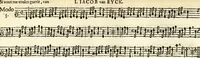 Picture 19 of 87 from [A composite music volume : containing Der Fluyten Lust-Hof, vol Psalmen, Paduanen, Allemanden, Couranten, Balletten, Airs, &c. konstigh en lieflik gefigureert, met veel veranderingen and 'T uitnemed kabinet, vol Pavanen, Almanden, Sarbanden, Couranten, Balletten, Intraden, Airs, &c. en de nieuwste voizen, om met 2 en 3 fioolen, of ander speel-tuigh te gebruiken] (1649), leaf 77