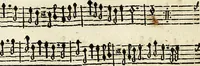 An illustration from [A composite music volume : containing Der Fluyten Lust-Hof, vol Psalmen, Paduanen, Allemanden, Couranten, Balletten, Airs, &c. konstigh en lieflik gefigureert, met veel veranderingen and 'T uitnemed kabinet, vol Pavanen, Almanden, Sarbanden, Couranten, Balletten, Intraden, Airs, &c. en de nieuwste voizen, om met 2 en 3 fioolen, of ander speel-tuigh te gebruiken] (1649)