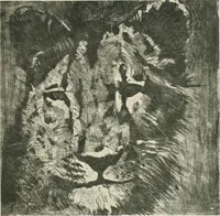 An illustration from Acquafortisti italiani; reccolta di acqueforti, acquetine, puntesecche, maniera nera, di 150 artisti. Acquafortistes italiens; recueil de eauxfortes, acqua-tintas, pointes-sèches, façon noire, de 150 artistes (1922)
