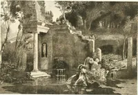 An illustration from Acquafortisti italiani; reccolta di acqueforti, acquetine, puntesecche, maniera nera, di 150 artisti. Acquafortistes italiens; recueil de eauxfortes, acqua-tintas, pointes-sèches, façon noire, de 150 artistes (1922)