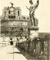An illustration from Acquafortisti italiani; reccolta di acqueforti, acquetine, puntesecche, maniera nera, di 150 artisti. Acquafortistes italiens; recueil de eauxfortes, acqua-tintas, pointes-sèches, façon noire, de 150 artistes (1922)