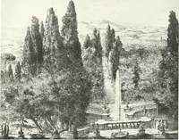 An illustration from Acquafortisti italiani; reccolta di acqueforti, acquetine, puntesecche, maniera nera, di 150 artisti. Acquafortistes italiens; recueil de eauxfortes, acqua-tintas, pointes-sèches, façon noire, de 150 artistes (1922)