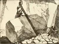 An illustration from Acquafortisti italiani; reccolta di acqueforti, acquetine, puntesecche, maniera nera, di 150 artisti. Acquafortistes italiens; recueil de eauxfortes, acqua-tintas, pointes-sèches, façon noire, de 150 artistes (1922)